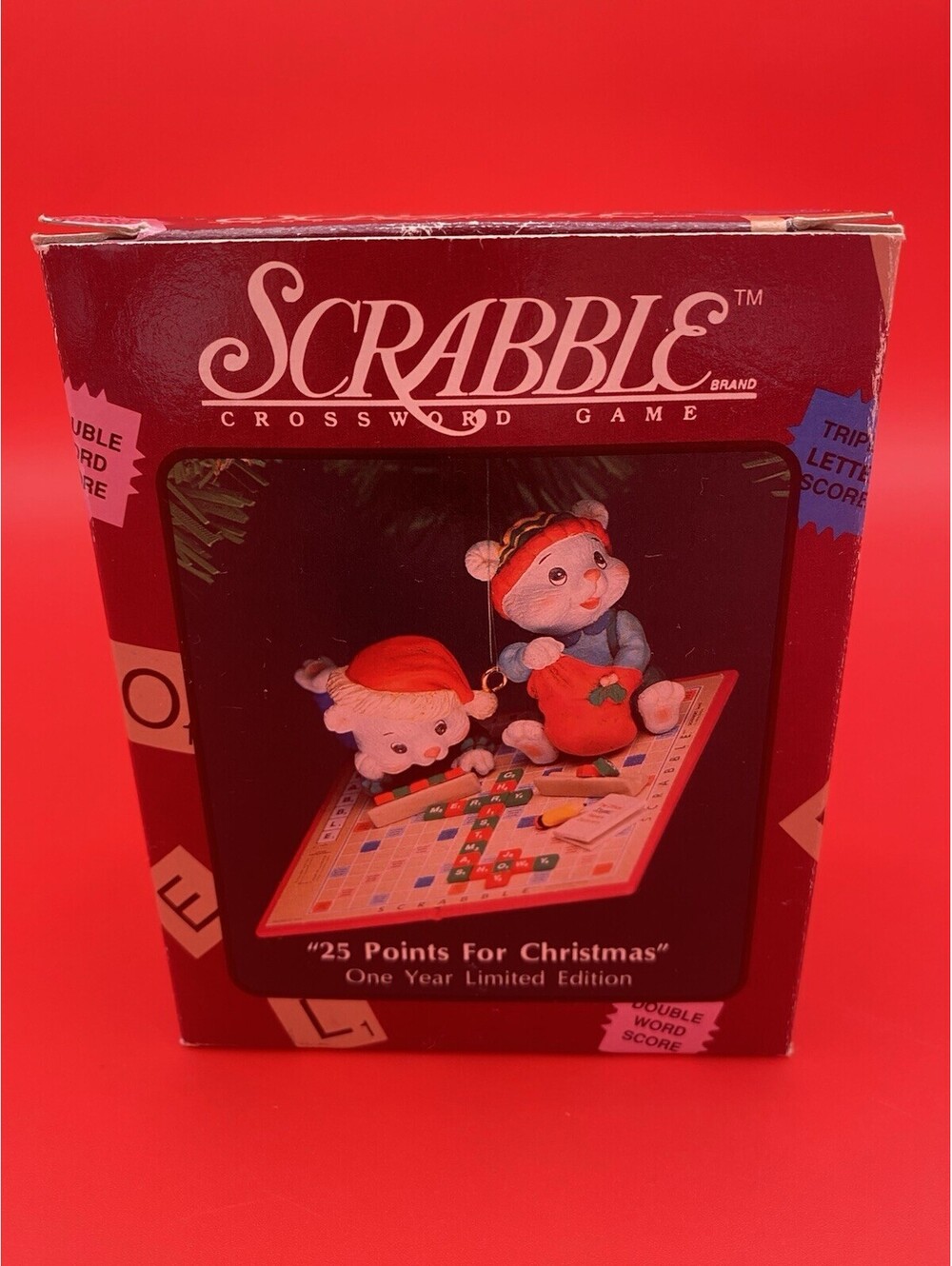 Scrabble 25 Points For Christmas Limited Edition Ornament - 1993 Enesco